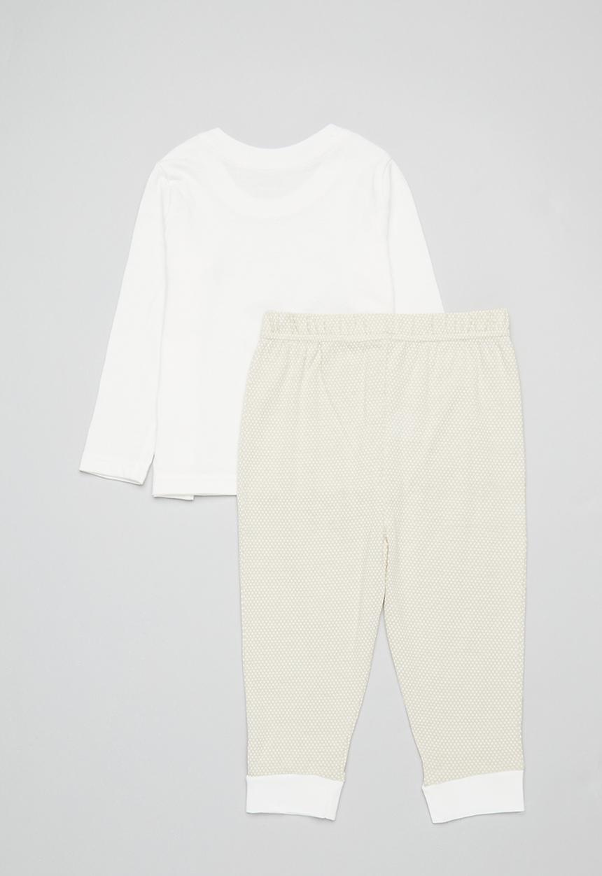 Pop Candy - Pj set-beige & white