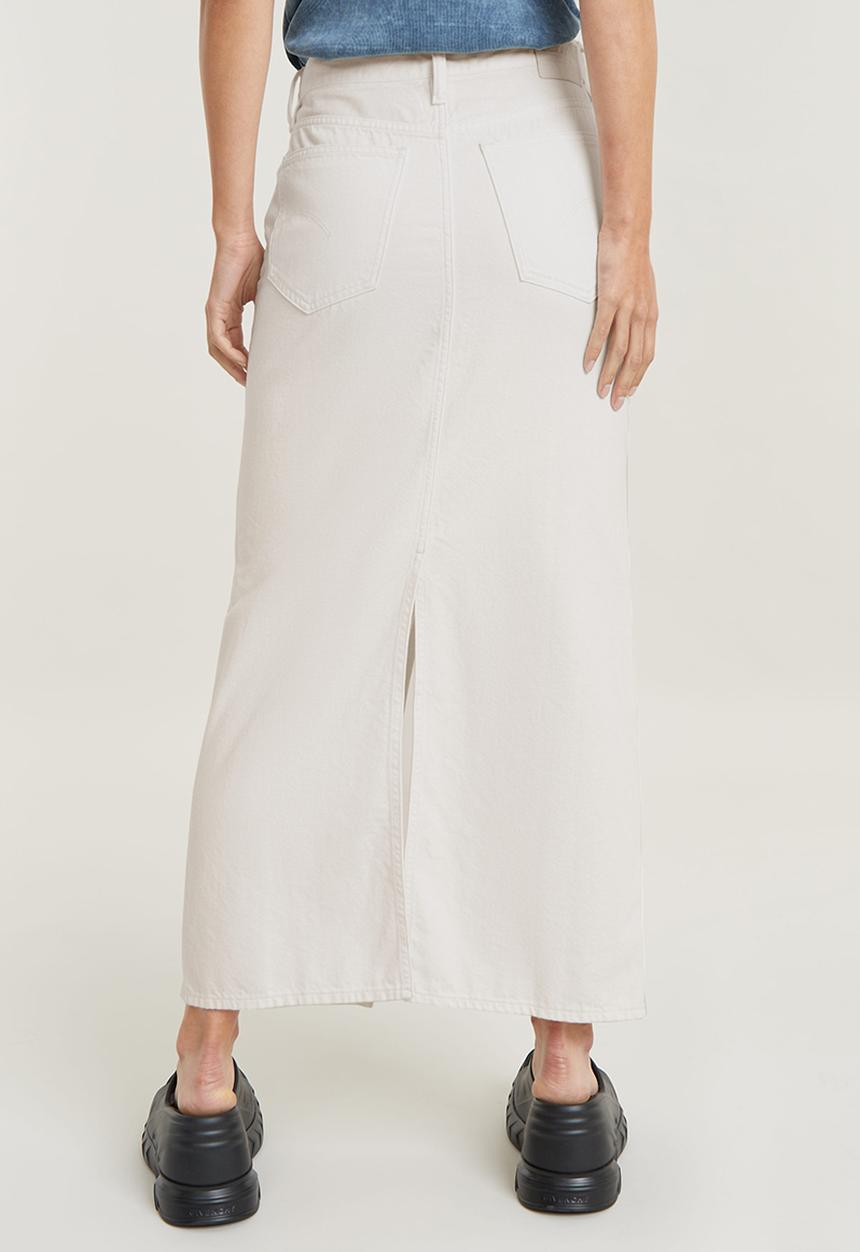 G-STAR - Viktoria Long Skirt wmn - lt chalk gd
