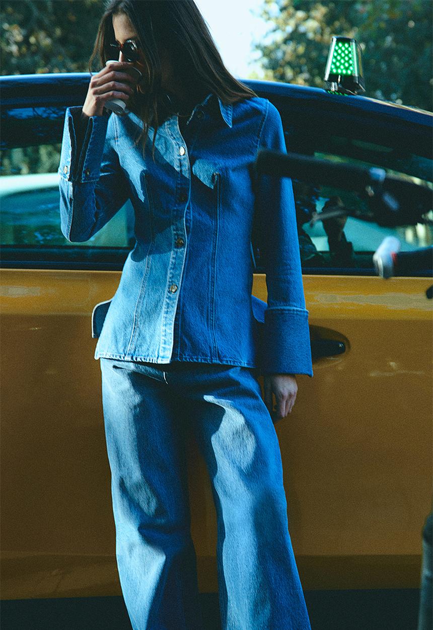 H&M - Wide regular jeans - denim blue