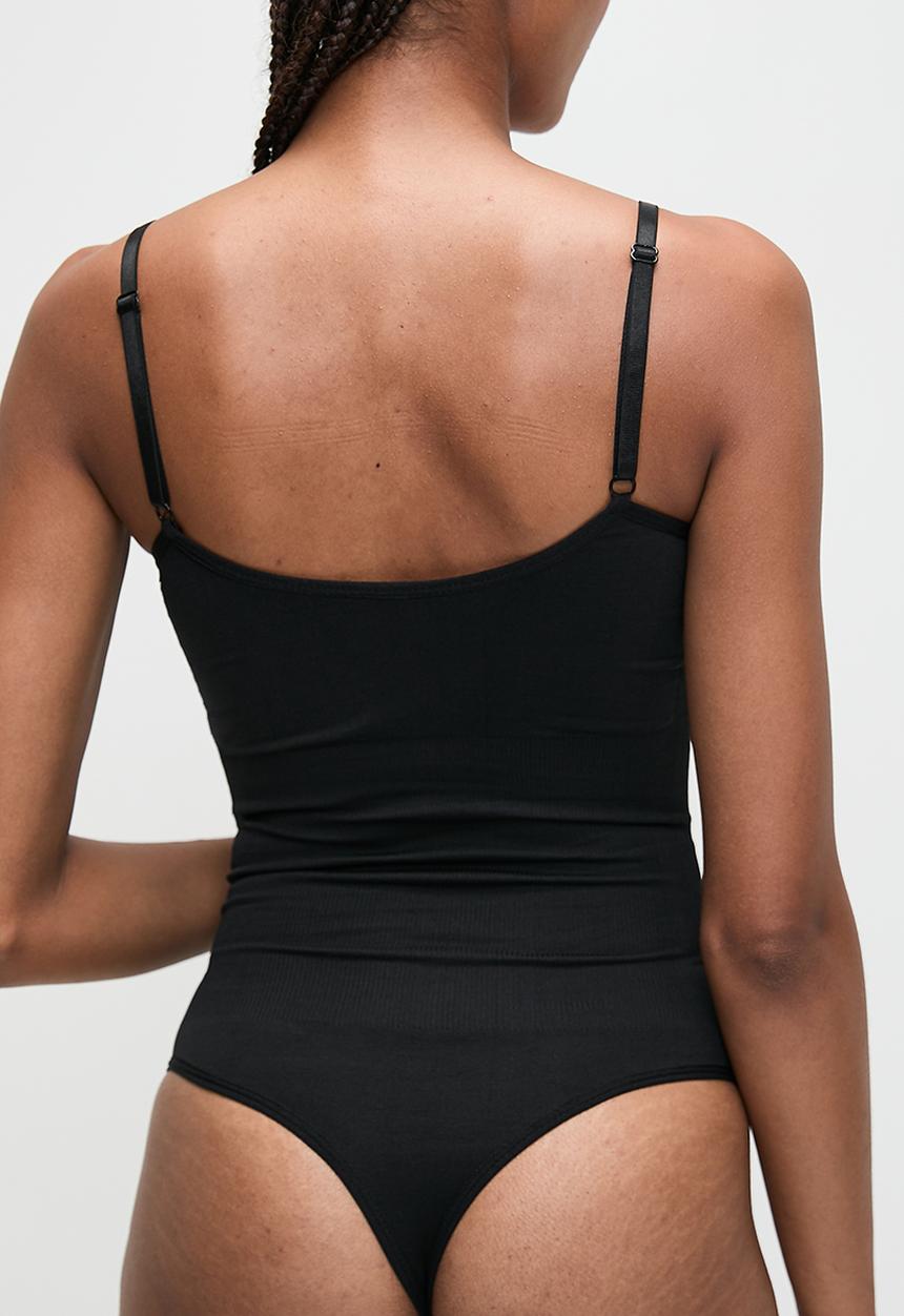 Tessa Design - Tessa sculpt t-shaped bodysuit - black