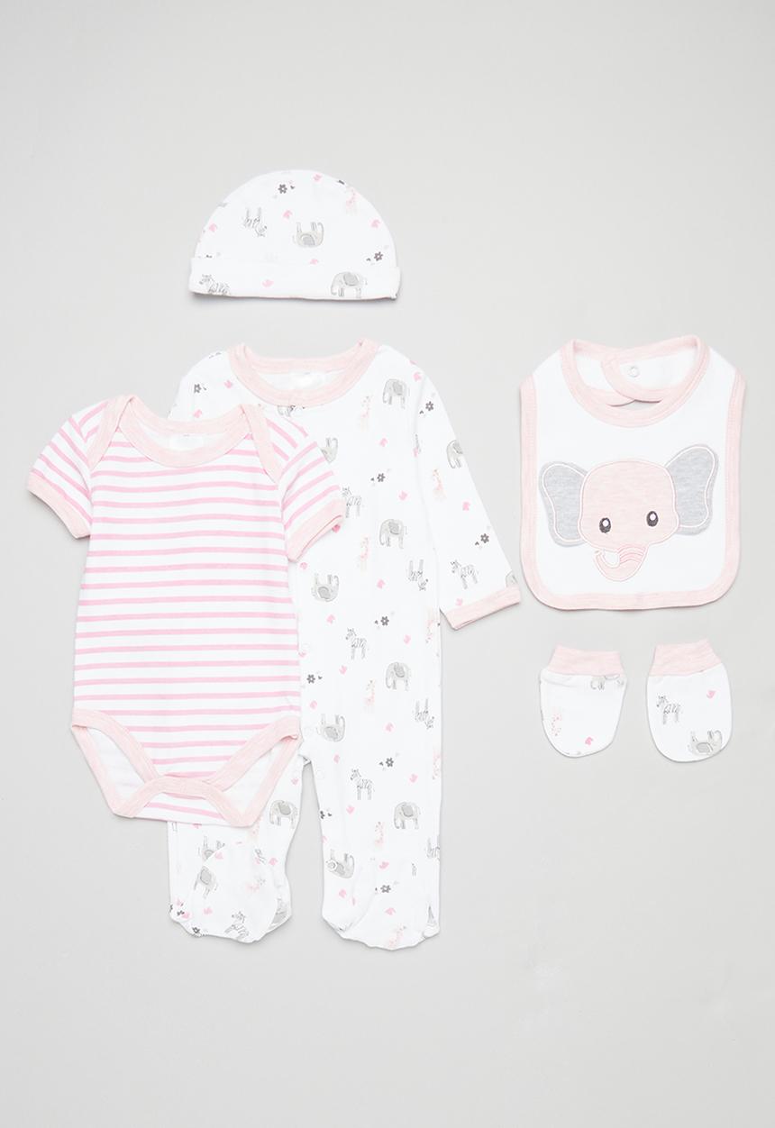 Pop Candy - 5 Piece romper set - pink