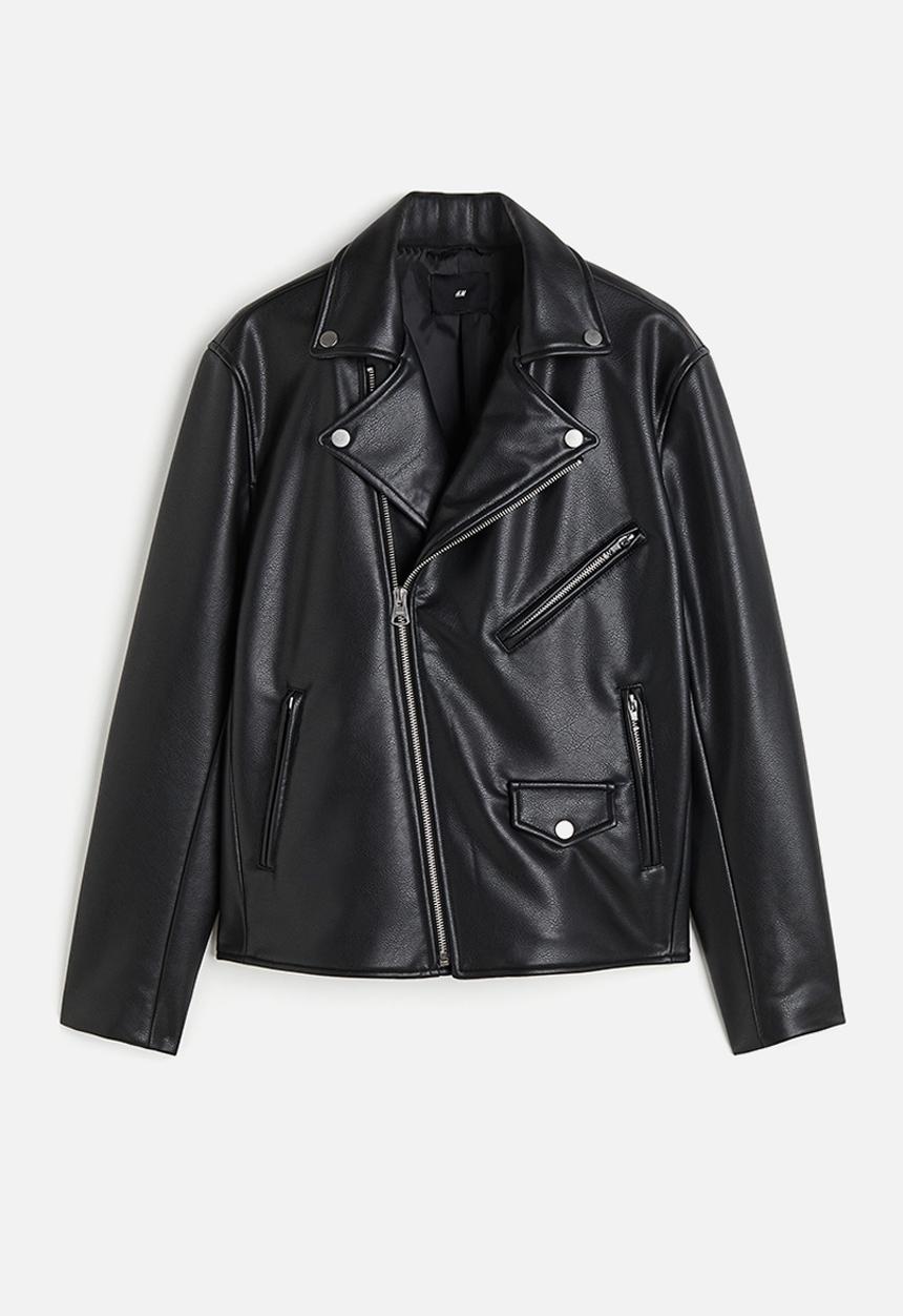 H&M - Regular fit biker jacket - black
