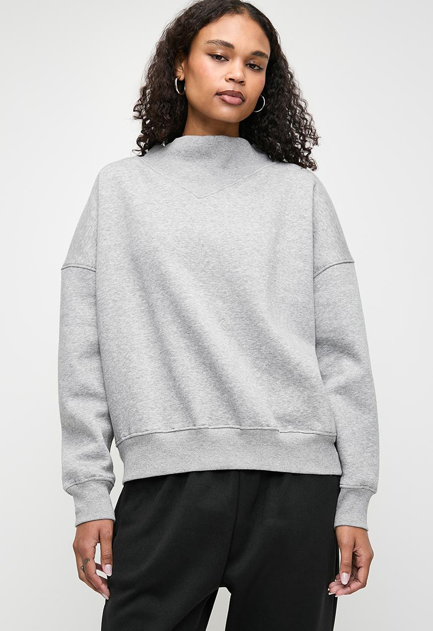 Superbalist - Turtle neck sweatshirt - grey melange