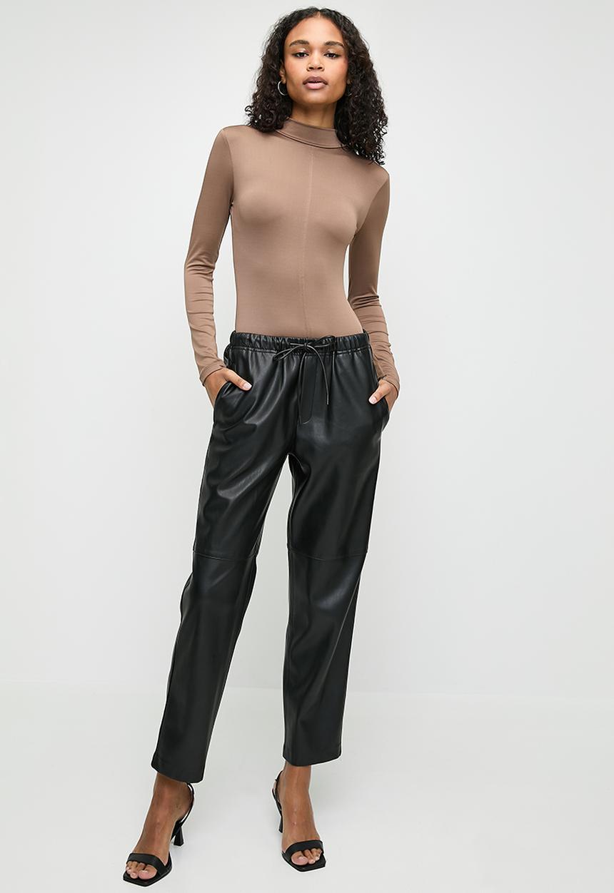 Superbalist - 2 pack  turtleneck bodysuit  - taupe/black
