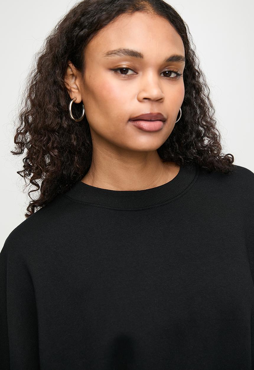 Superbalist - Co ord crew style sweat top - black