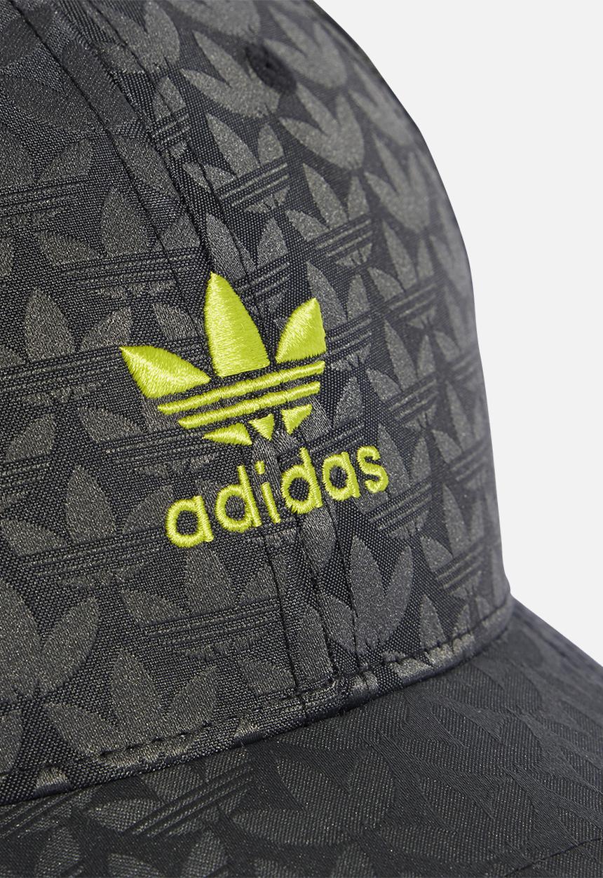 adidas Originals - Trefoil Monogram Jacquard Baseball Cap - Black