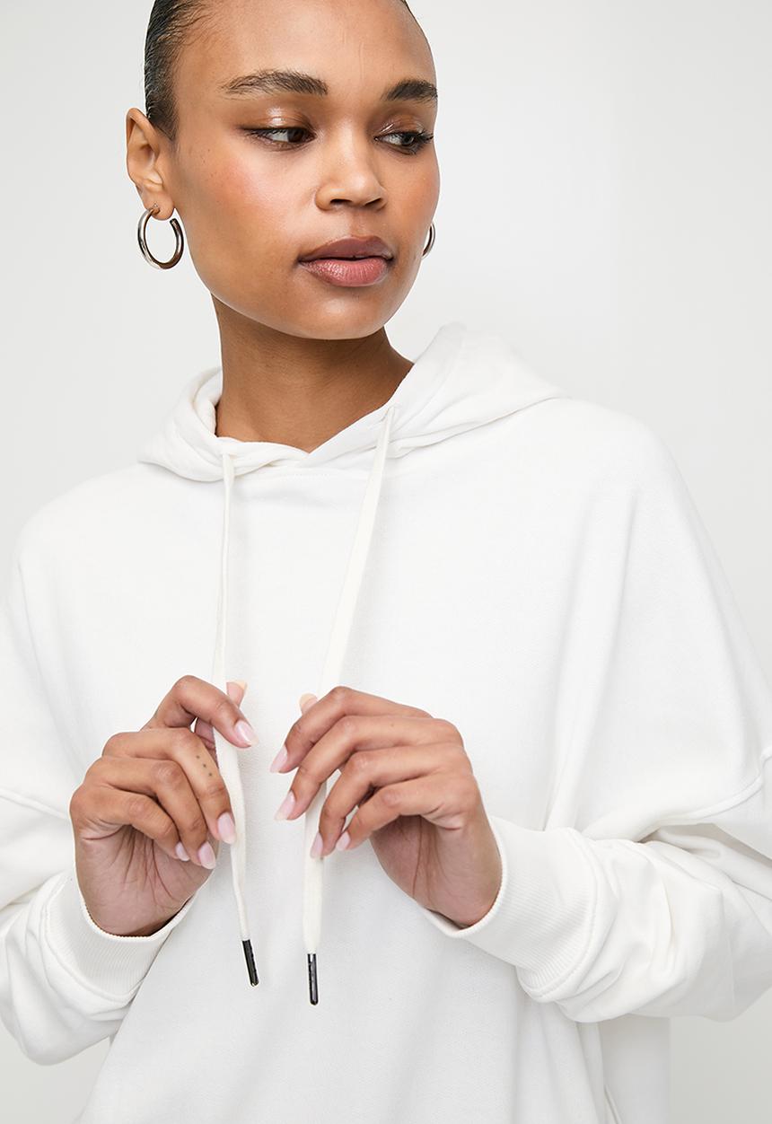 Superbalist - Side zip hoody - off white