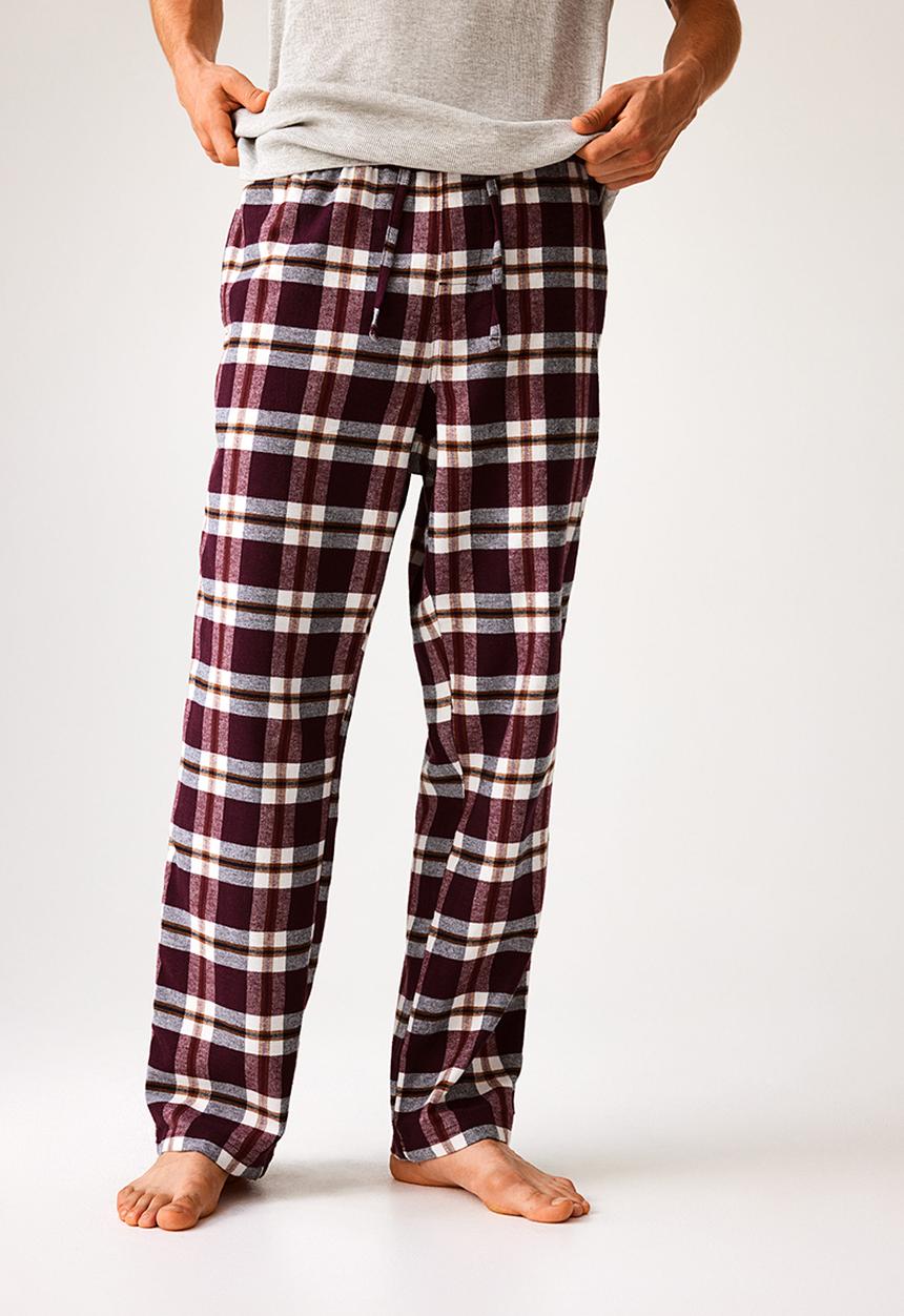 H&M - Relaxed fit pyjama bottoms - red/checked