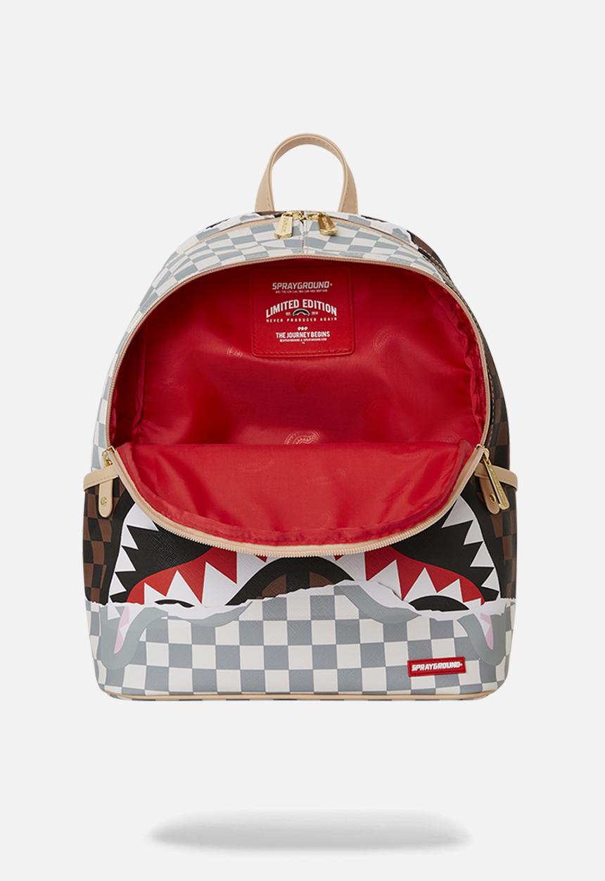 Sprayground - Tearaway salvage backpack - white & brown