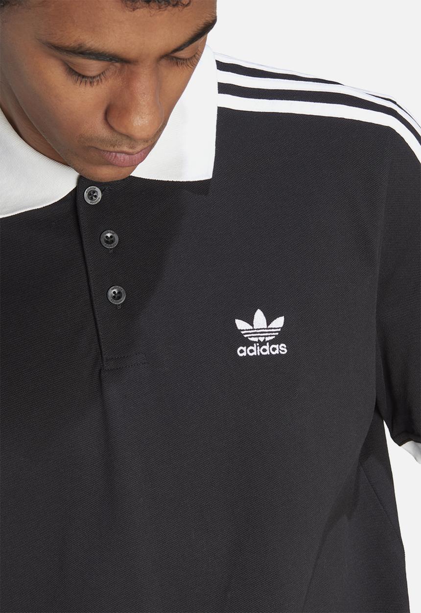 adidas Originals -  Adicolor Classics 3-Stripes Polo Shirt - black