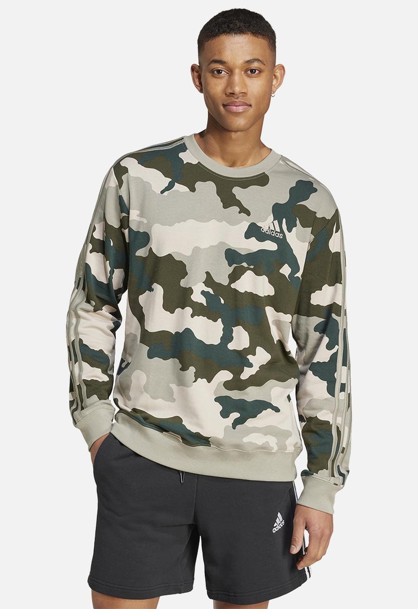 adidas Performance - Camo crew sweatshirt - silver pebble