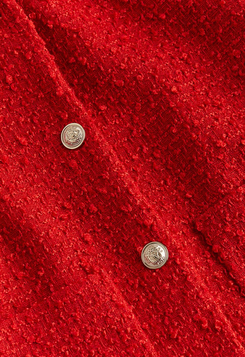 H&M - Bouclé jacket - red