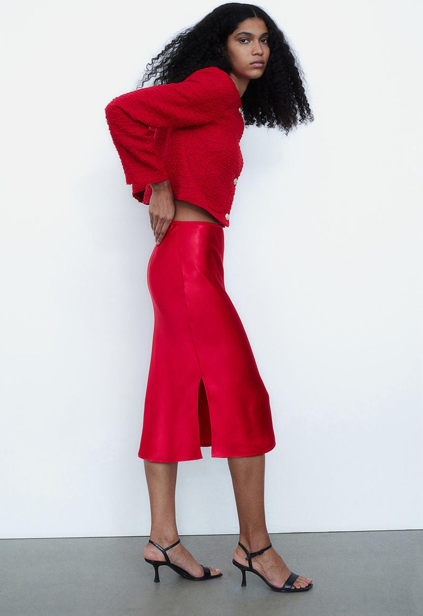 H&M - Bouclé jacket - red