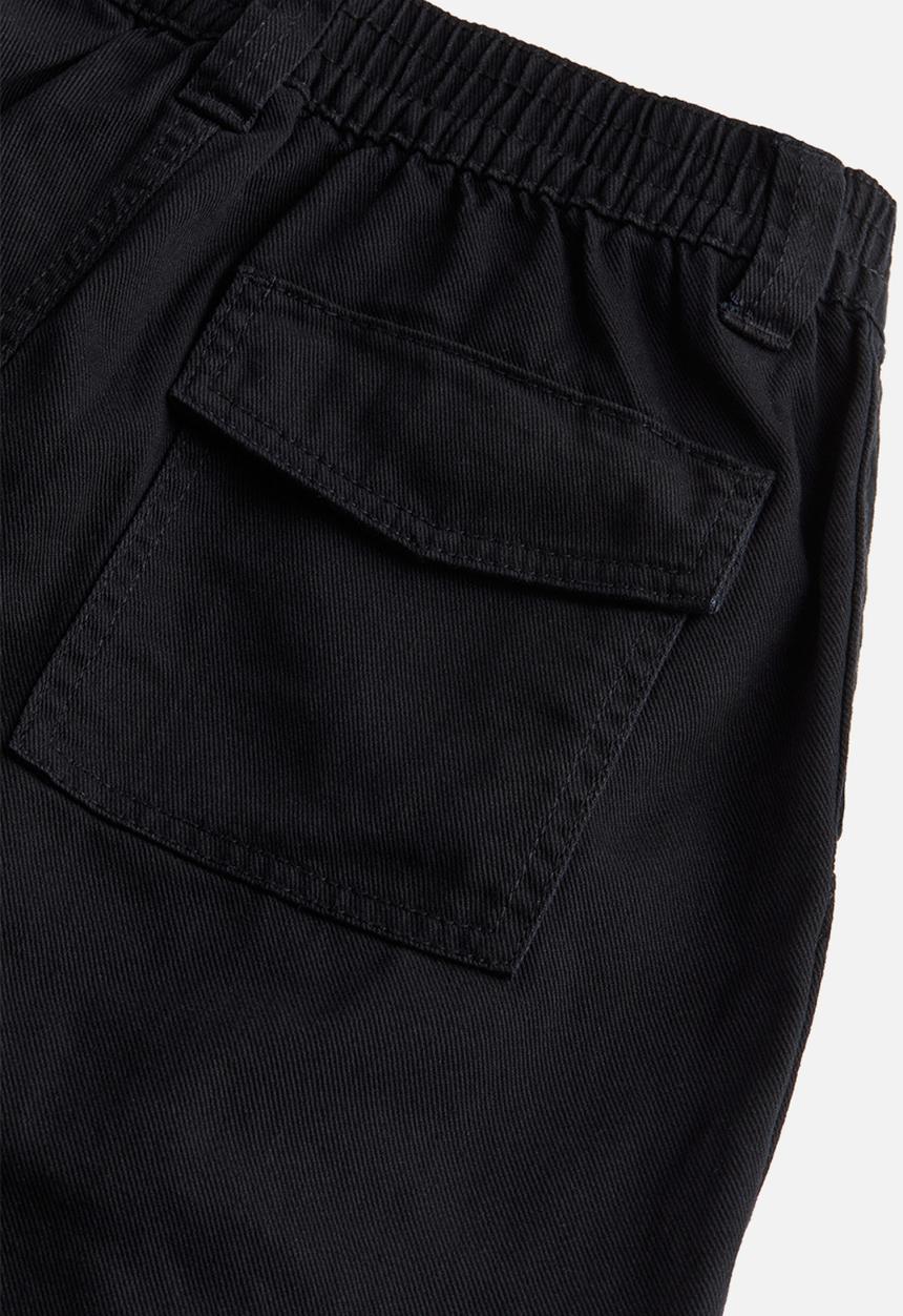 H&M - Twill cargo trousers - black