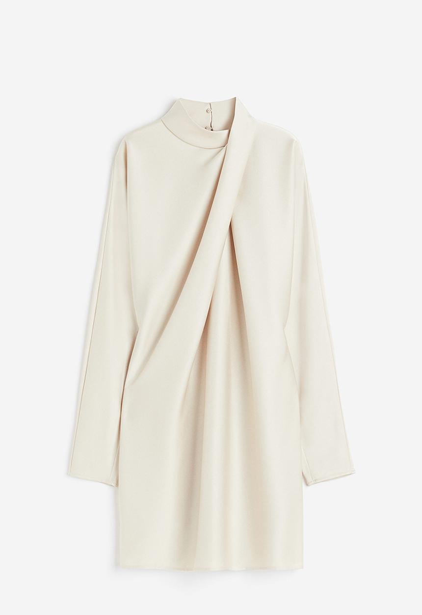 H&M - Draped dress - white