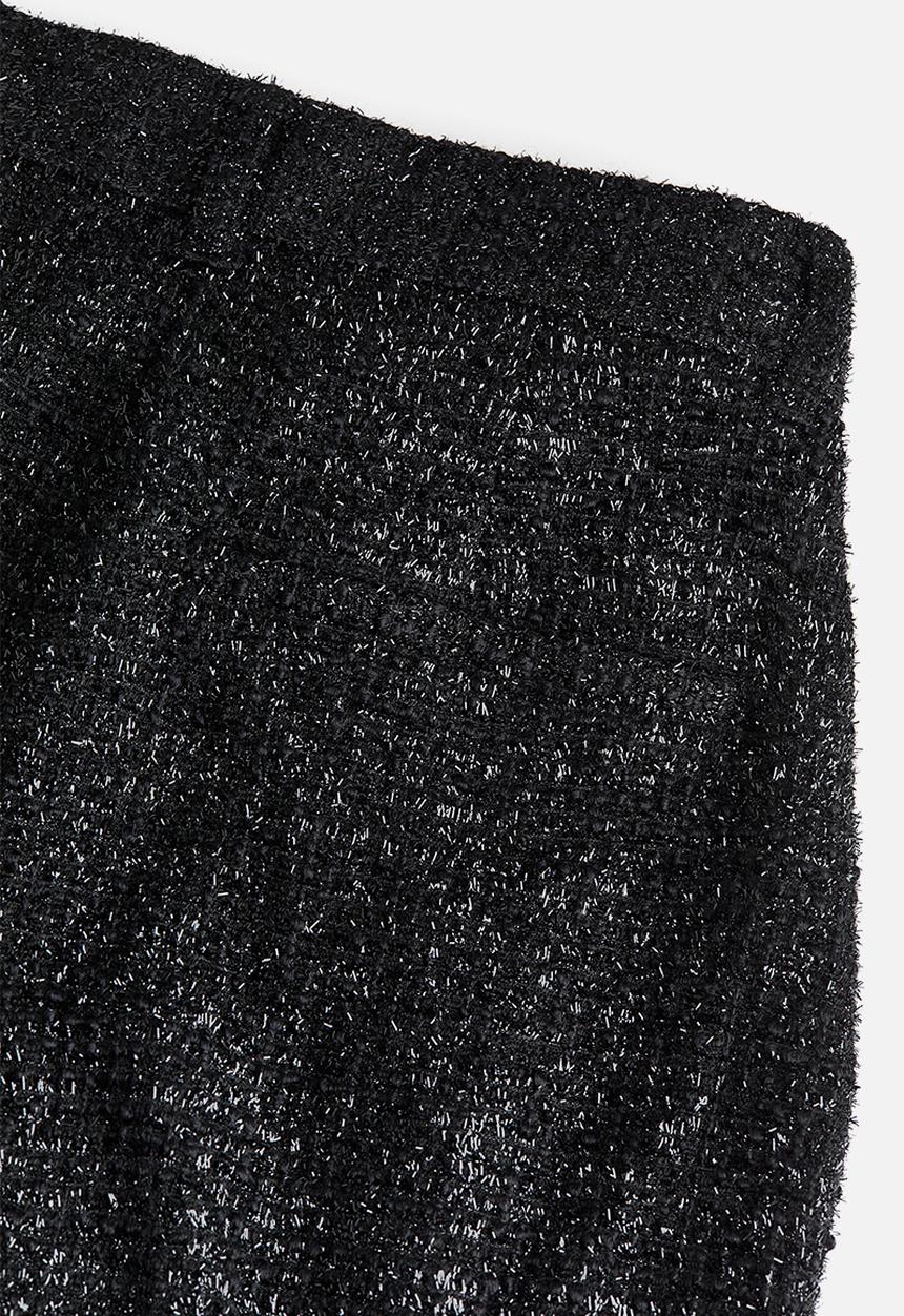 H&M - Shimmering bouclé trousers - black