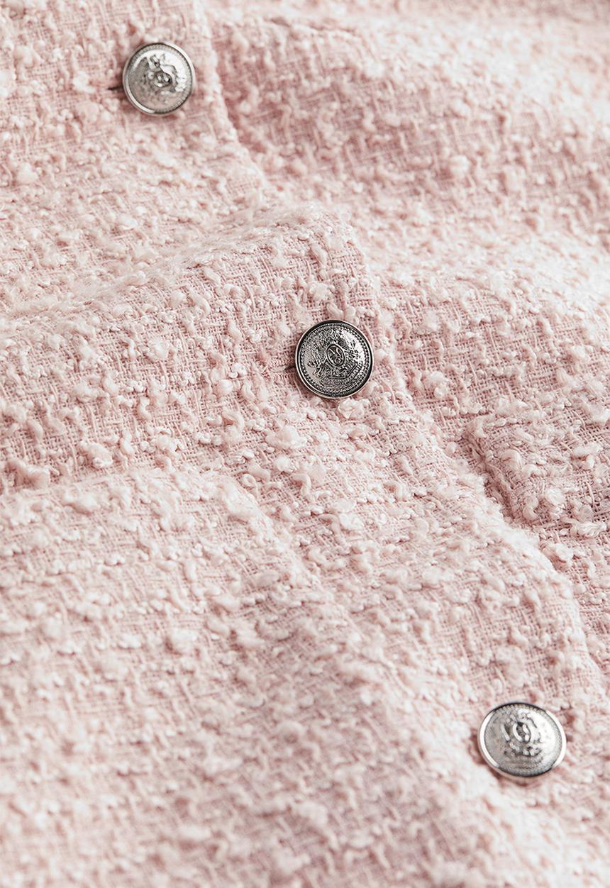 H&M - Bouclé jacket - light pink 