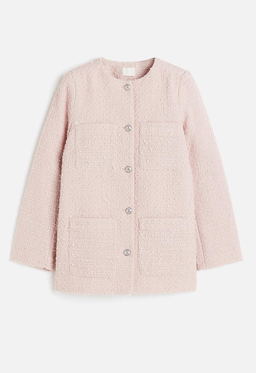 H&M - Bouclé jacket - light pink 