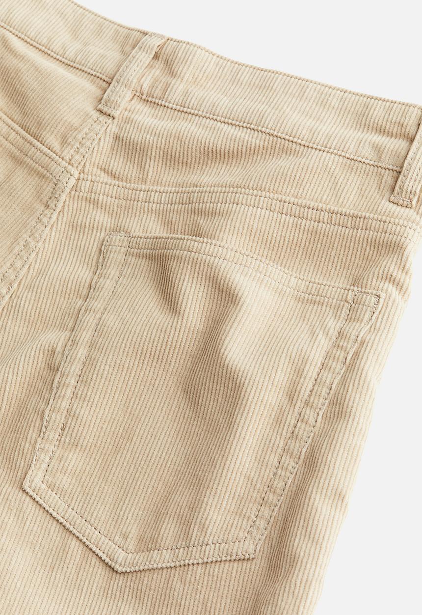 H&M - Corduroy trousers - light beige