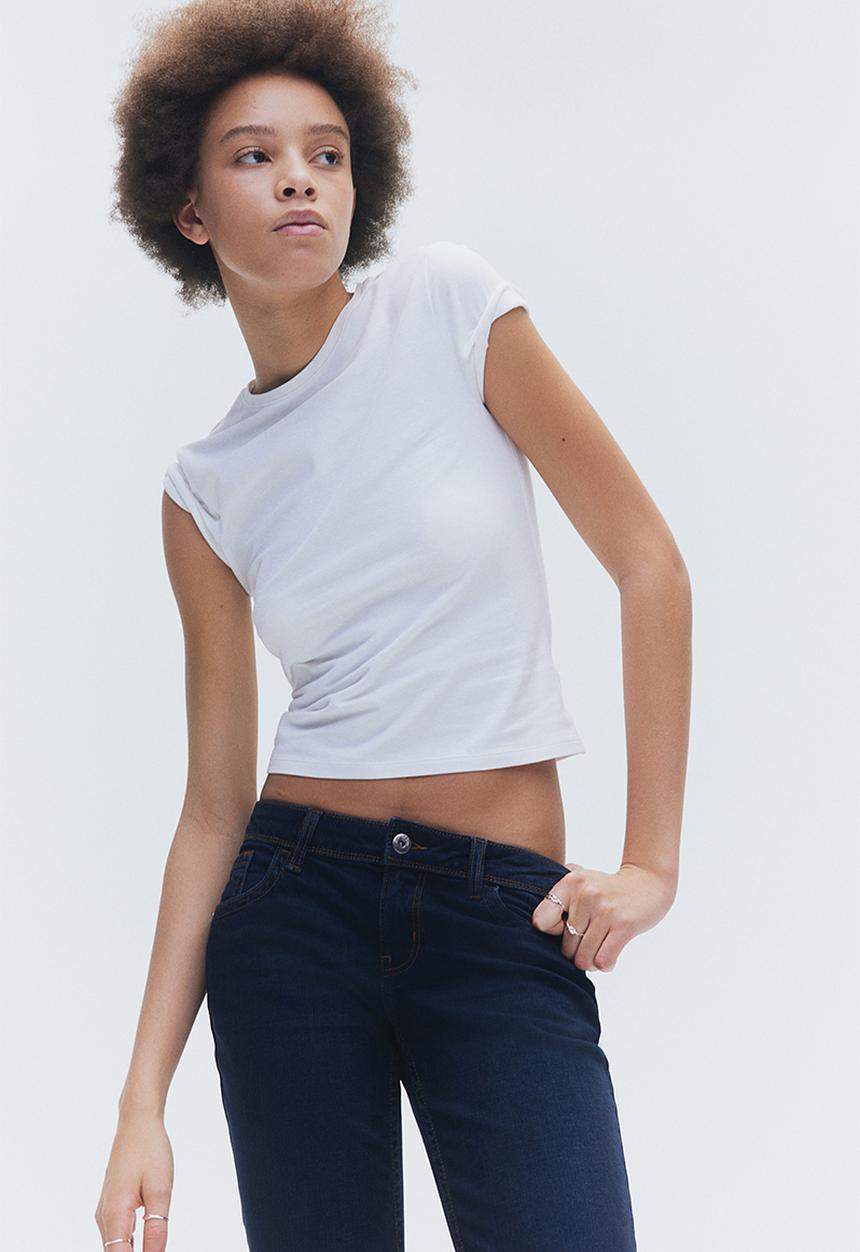 H&M - Flared low jeans - dark denim blue