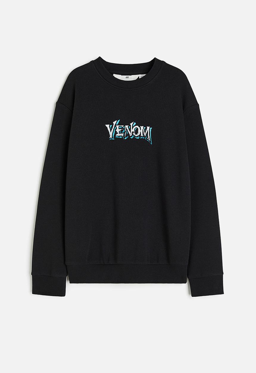 H&M - Printed sweatshirt - black