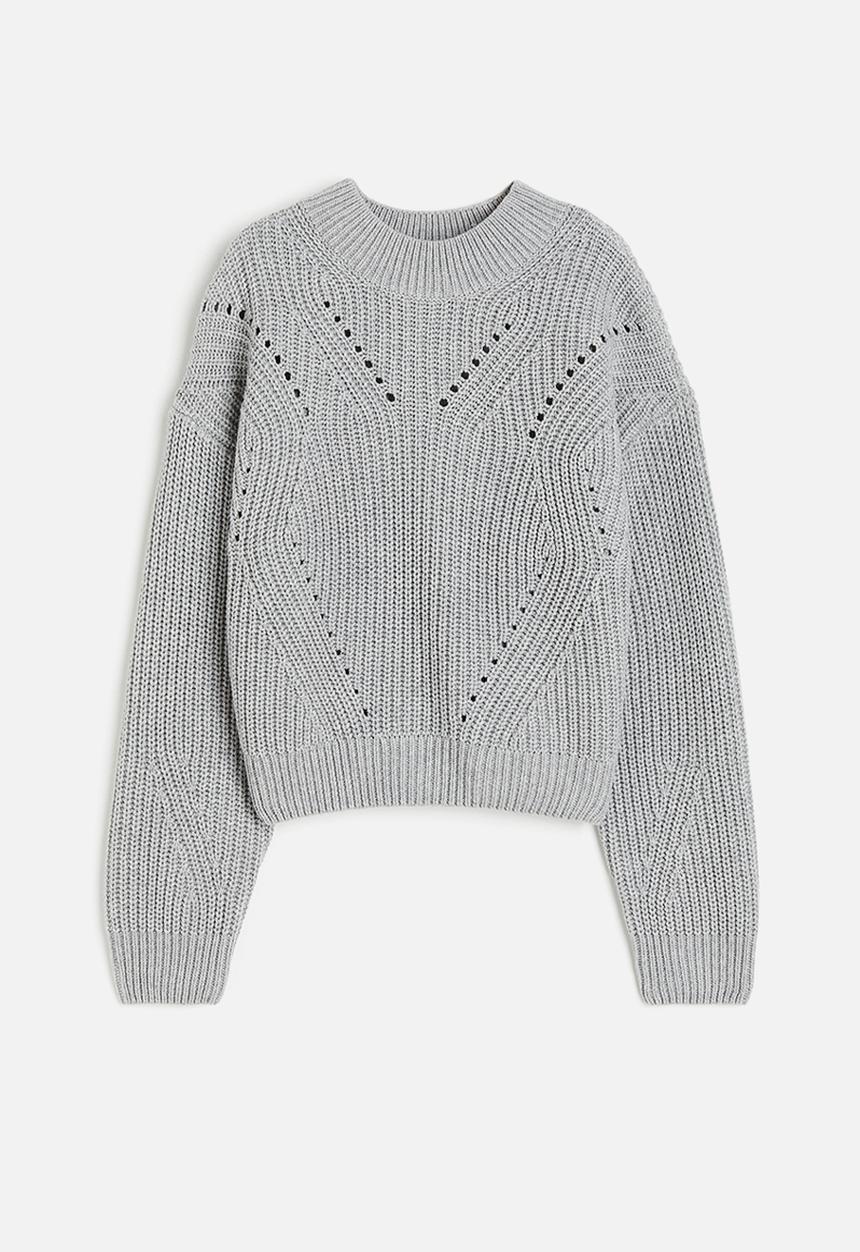 H&M - Cotton-blend jumper - grey