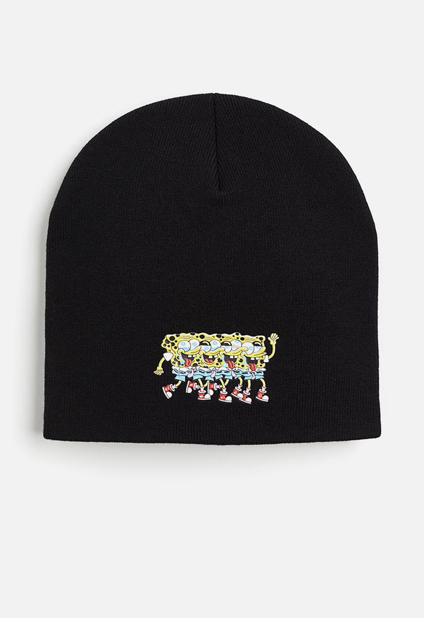 H&M - Print-motif beanie - black