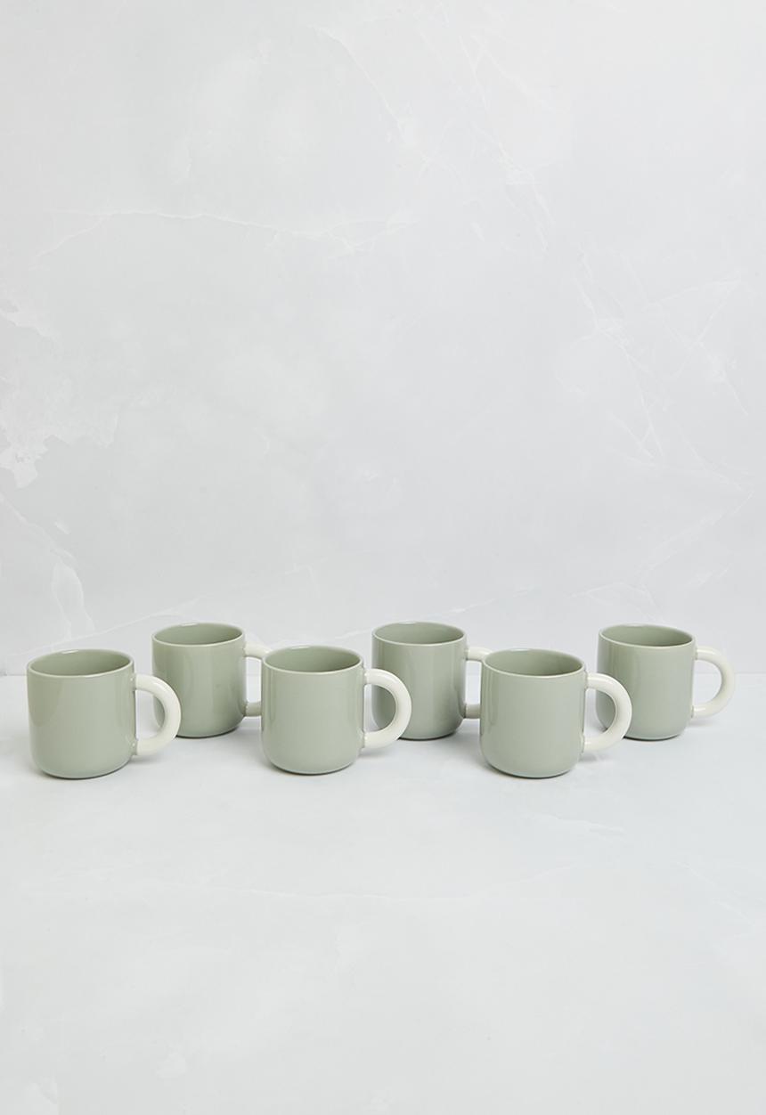 Maxwell & Williams - Sherbet Mug Set of 6 - Grey