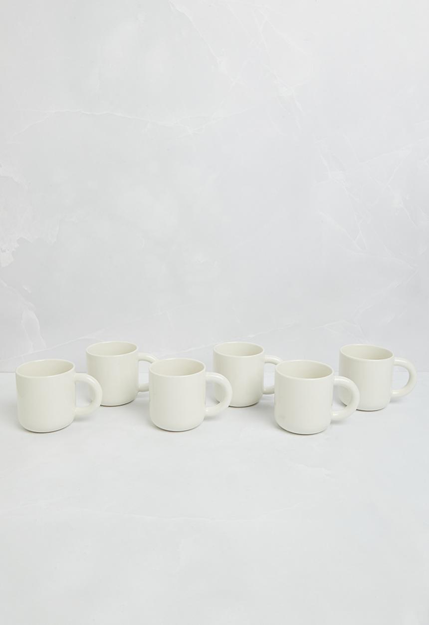 Maxwell & Williams - Sherbet Mug Set of 6 - White