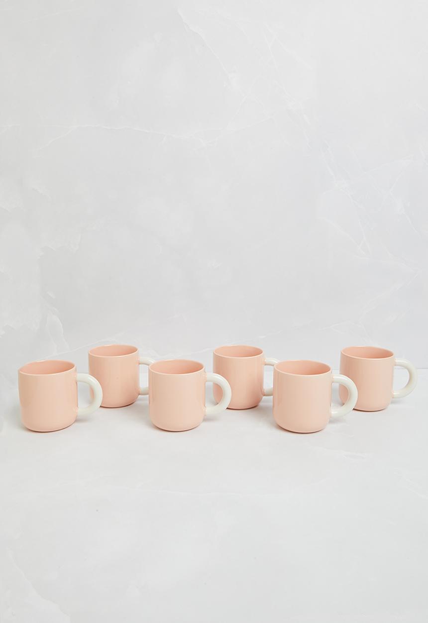 Maxwell & Williams - Sherbet Mug Set of 6 - Apricot