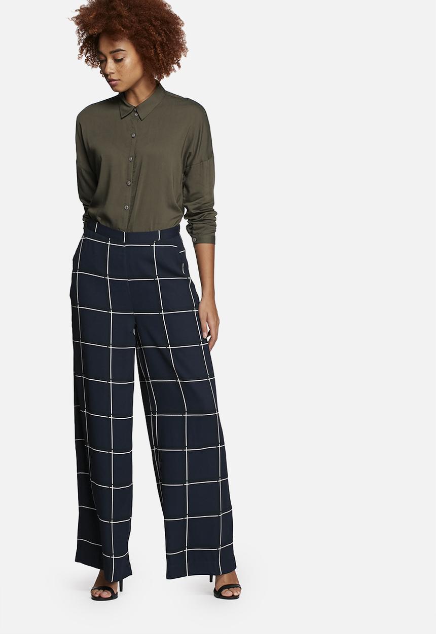 Vero Moda - Grid Wide Pants