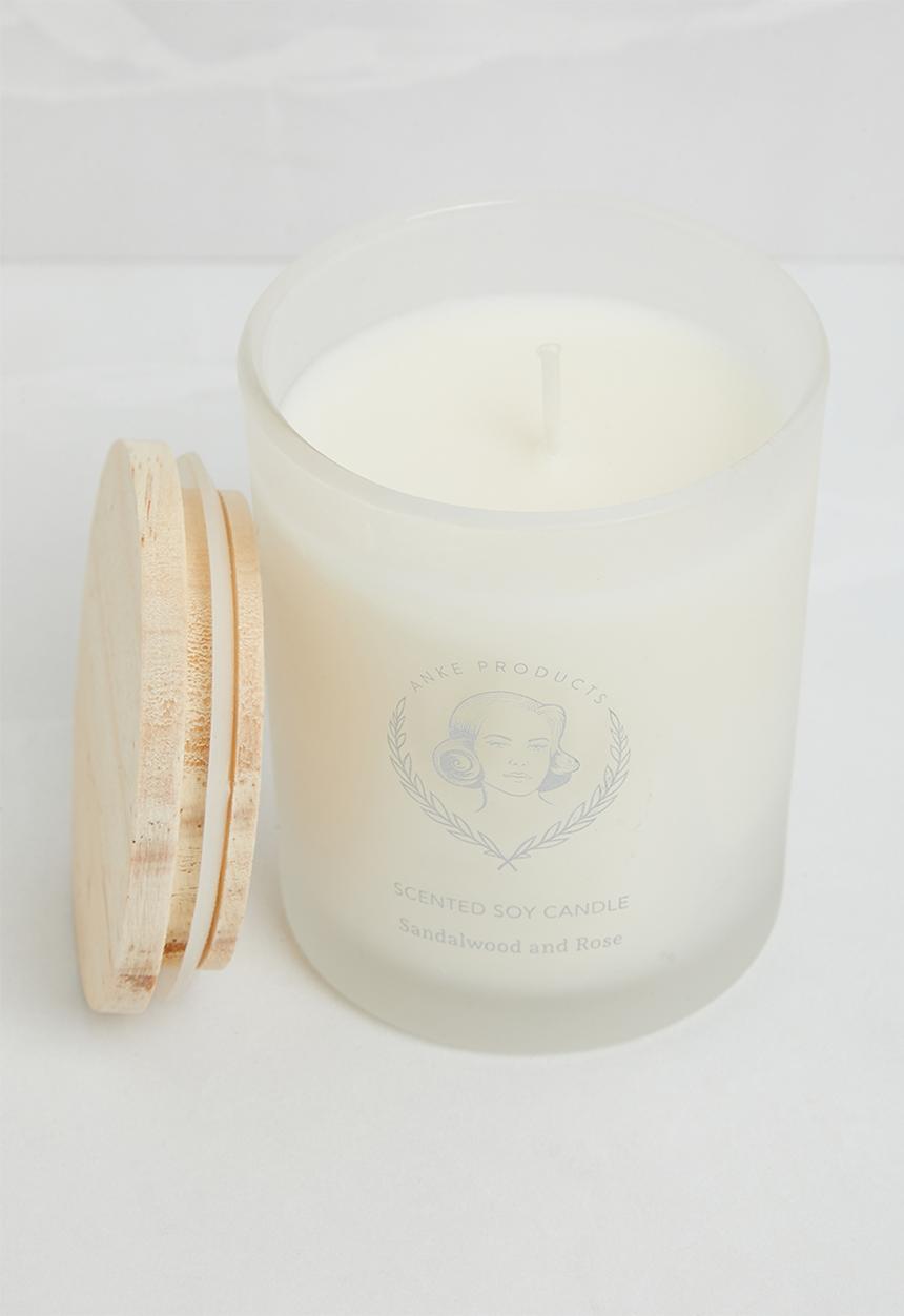 Anke Products - Sandalwood Rose Soy Candle Gift Box Small