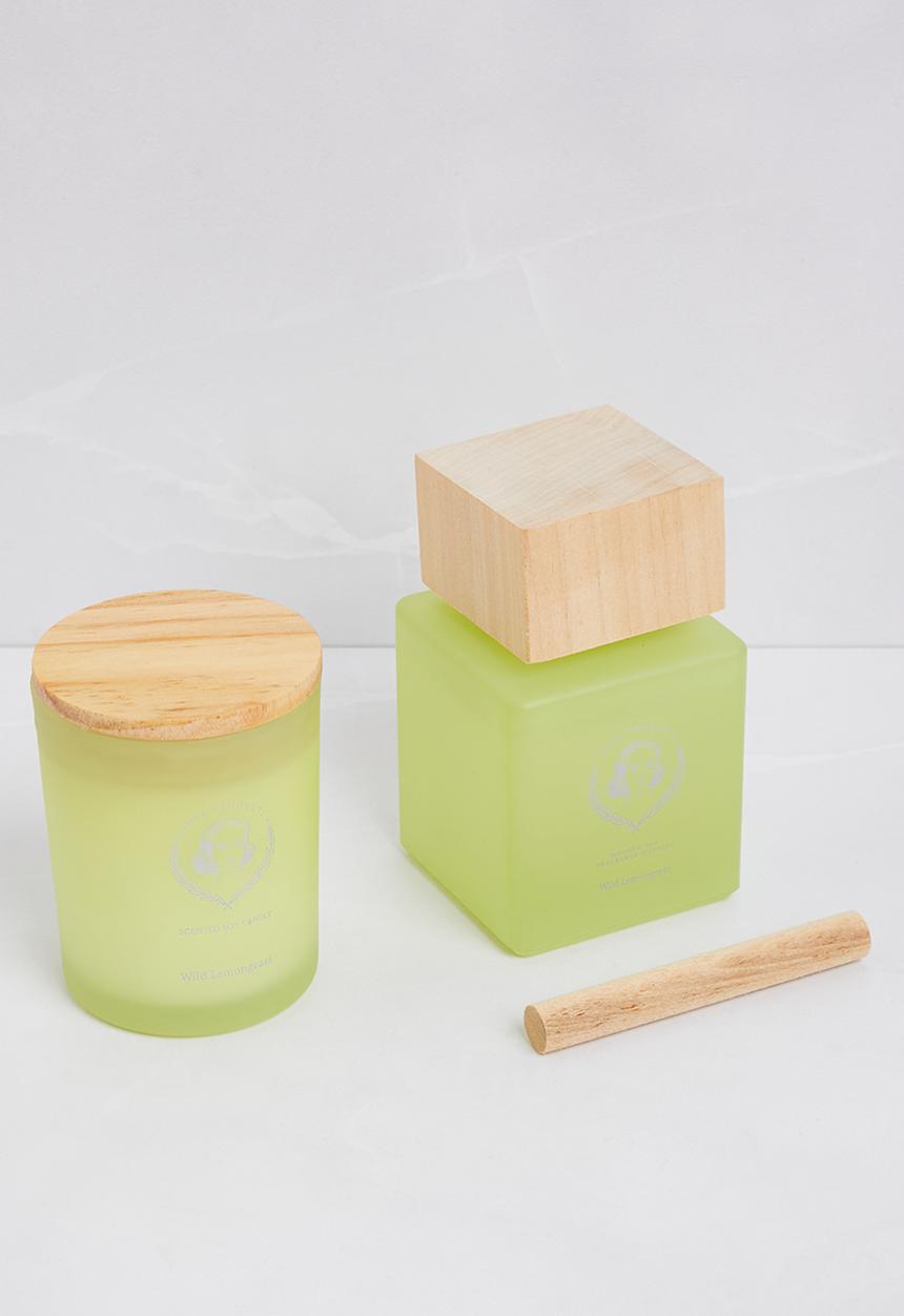 Anke Products - Wild Lemongrass diffuser & candle gift set