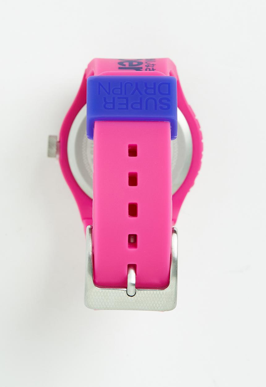 Superdry. - Superdry silicone watch - pink/navy