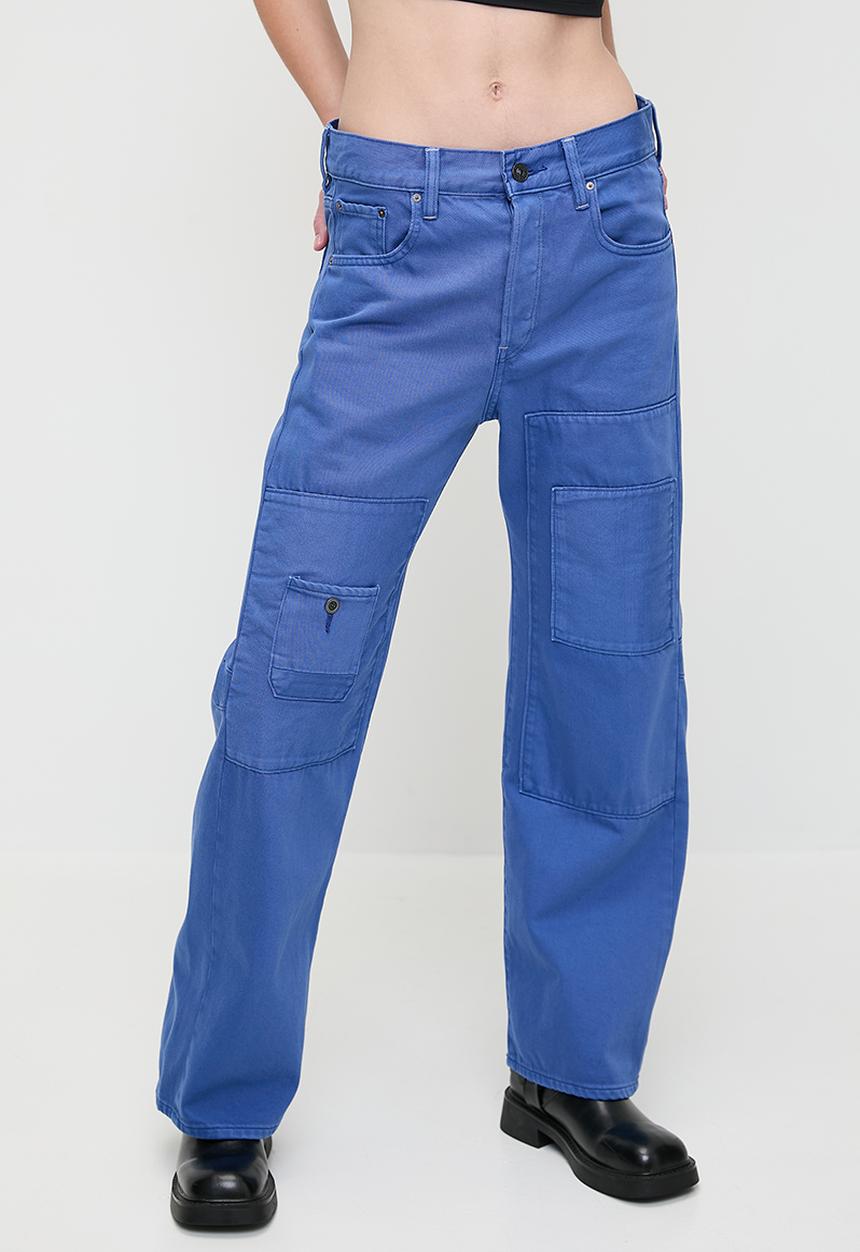 G-STAR - Bowey 3D boyfriend patch ankle wmn - faded blue papillon gd patched