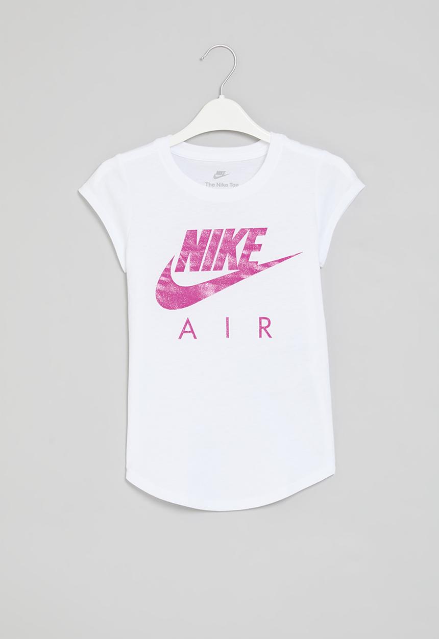 Nike - Nkg futura air short sleeve tee - white & playful pink