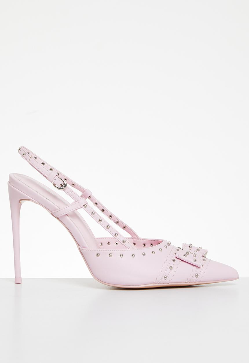 Public Desire - Espresso slingback court - baby pink