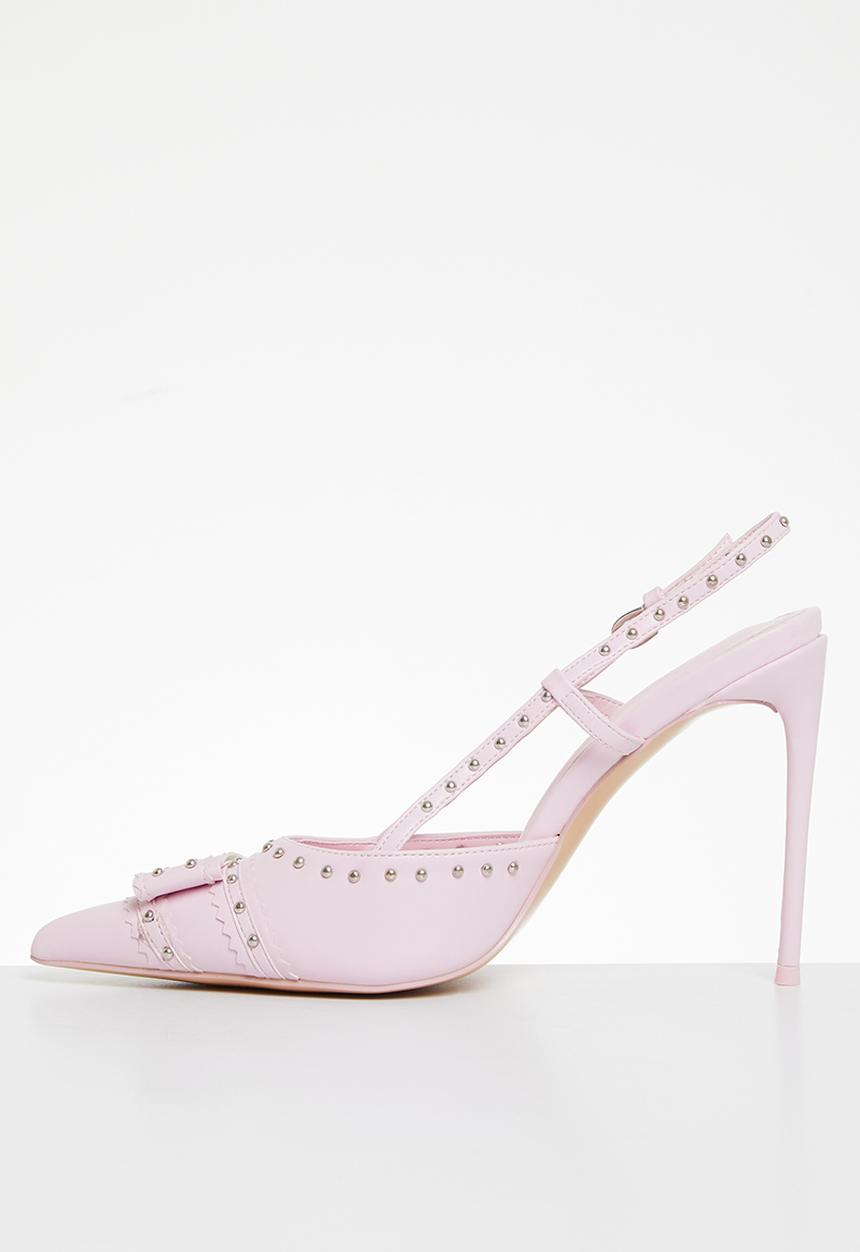 Public Desire - Espresso slingback court - baby pink