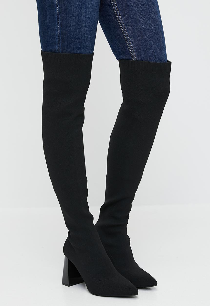 Call It Spring - Rhamona over the knee boot - open black