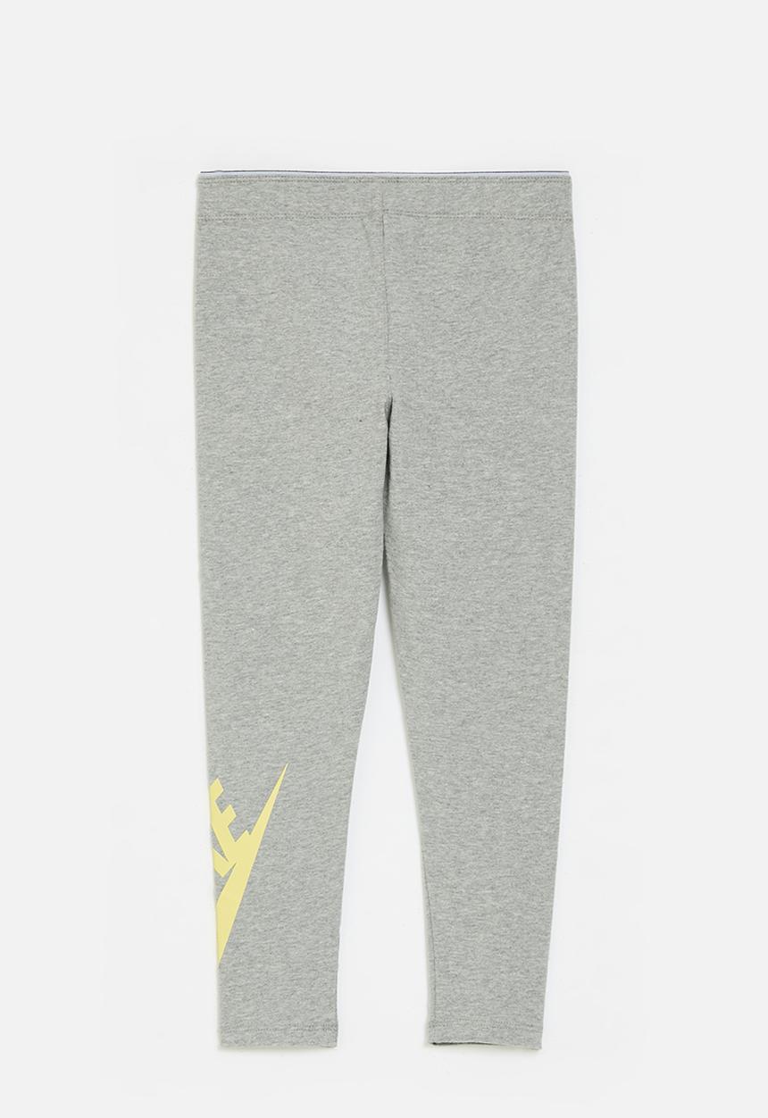 Nike - Nkg g nsw leg a see legging - dark grey heather/soft yellow