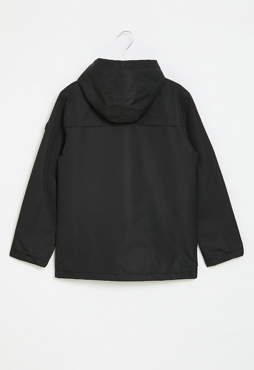 SOVIET - Boys zip through parka jacket - black