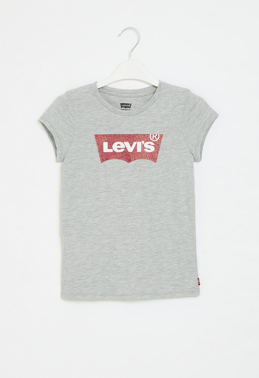 Levi’s® - Lvg ss batwing tee - light gray heather/red
