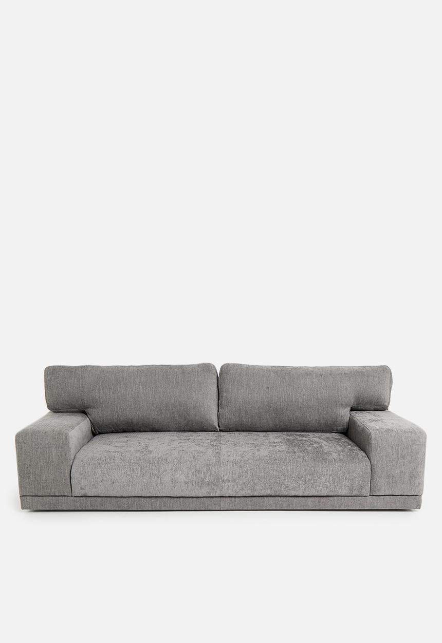 Sixth Floor - Clifton 3 seater sofa - Mirage charcoal