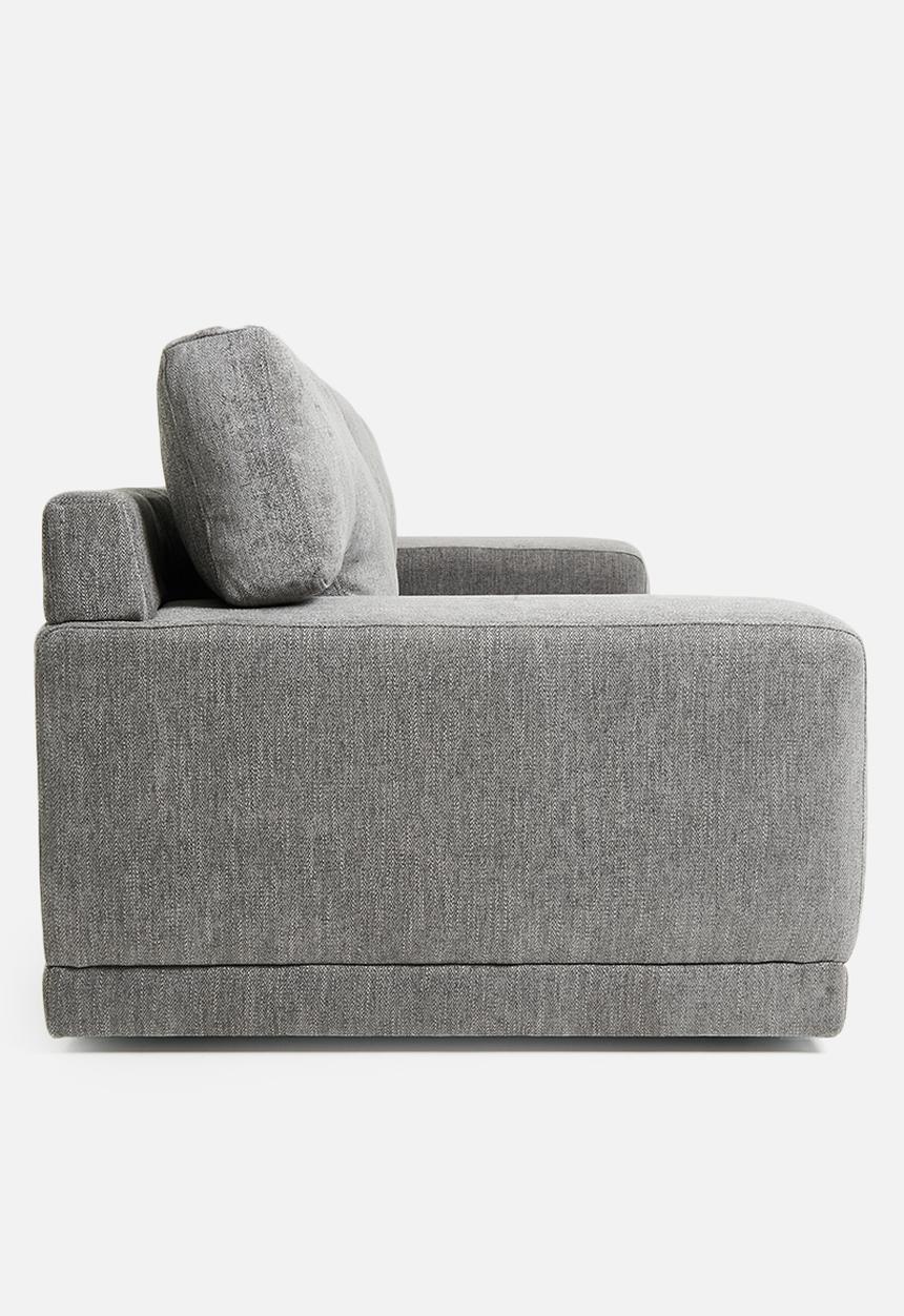 Sixth Floor - Clifton 3 seater sofa - Mirage charcoal