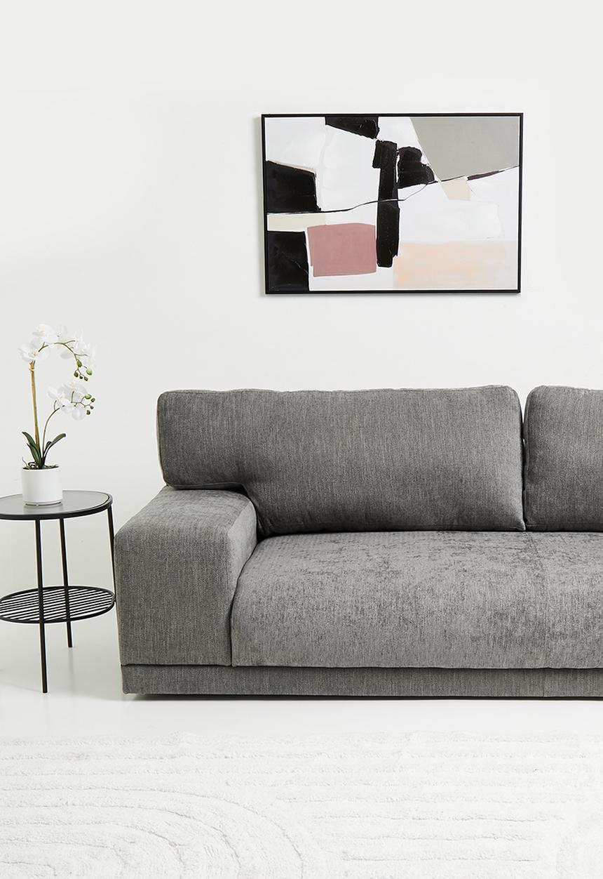 Sixth Floor - Clifton 3 seater sofa - Mirage charcoal