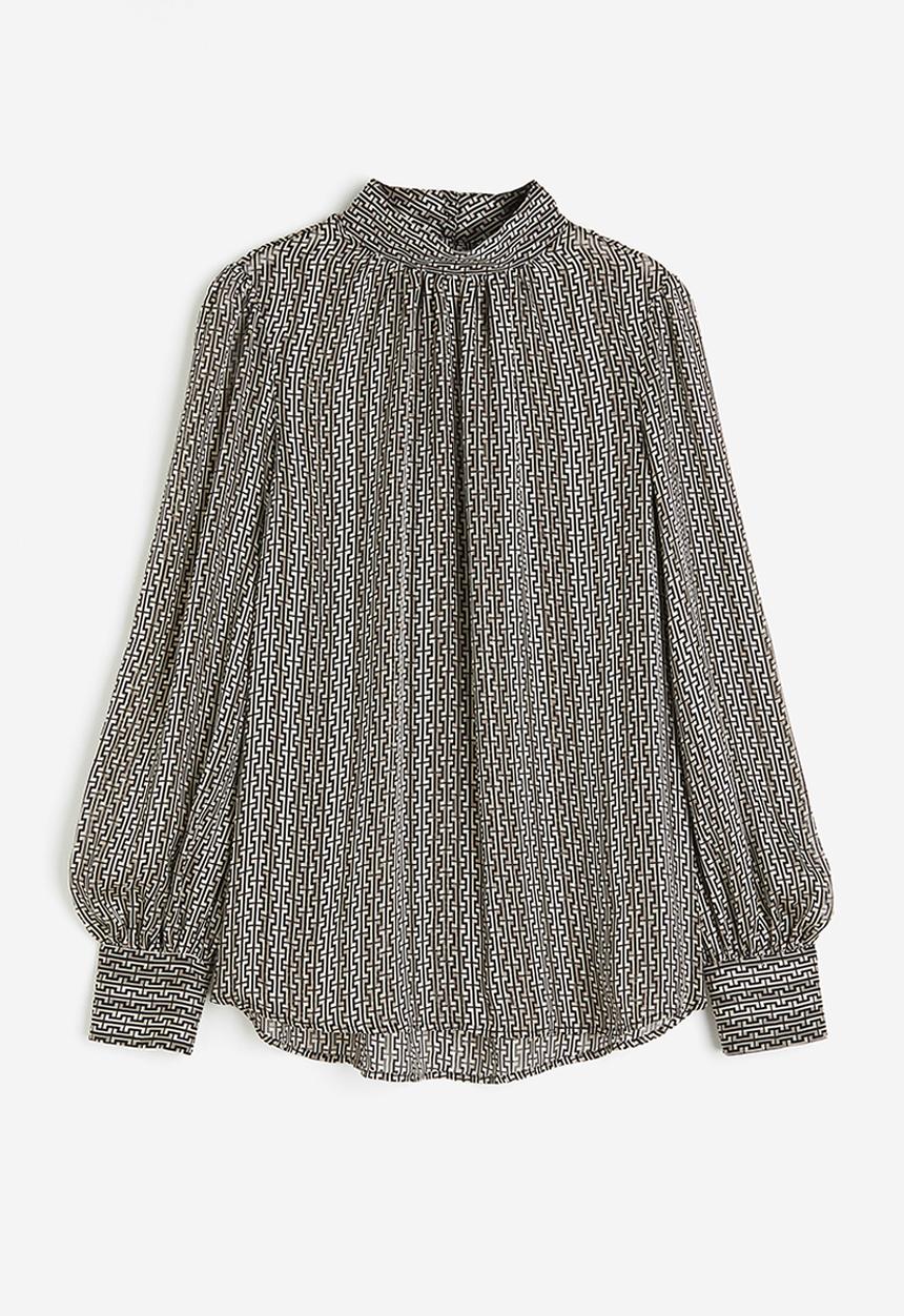H&M - Patterned blouse - beige multi