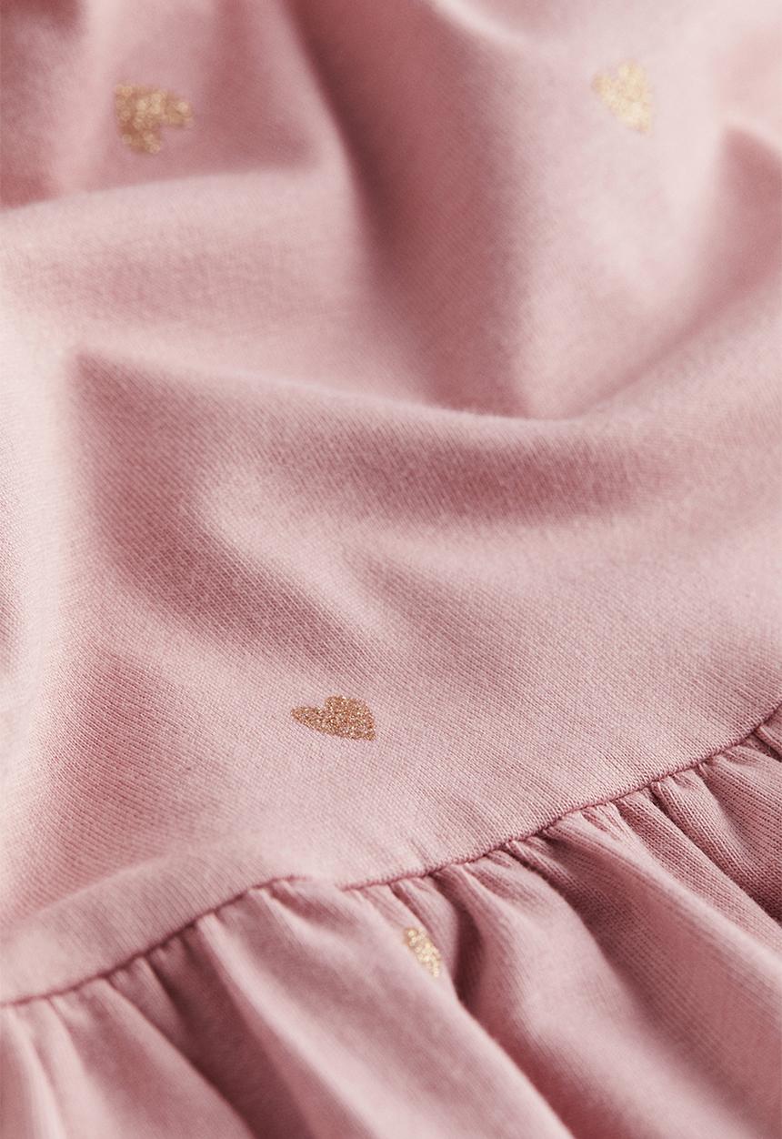 H&M - Patterned cotton dress - pink hearts