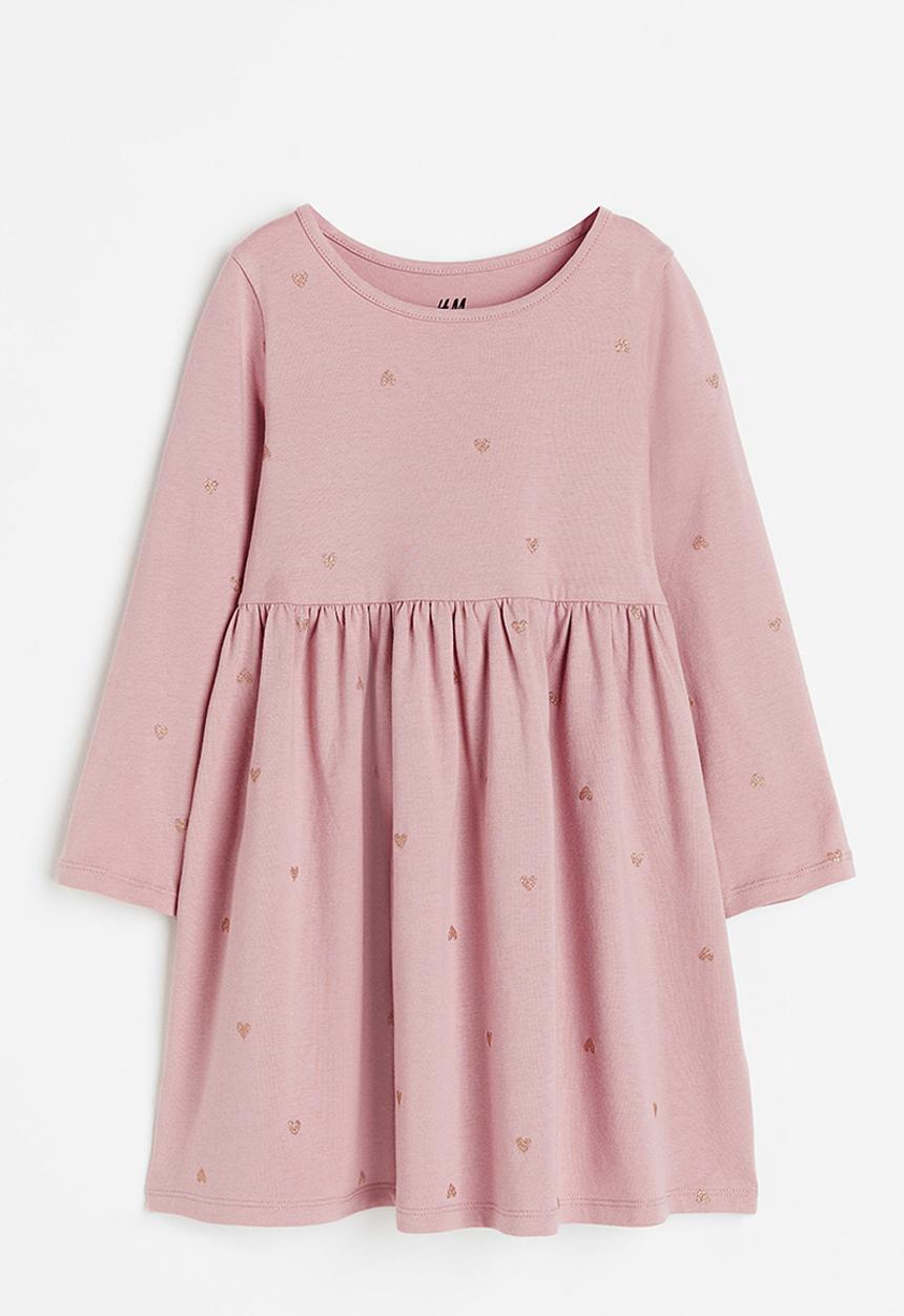 H&M - Patterned cotton dress - pink hearts