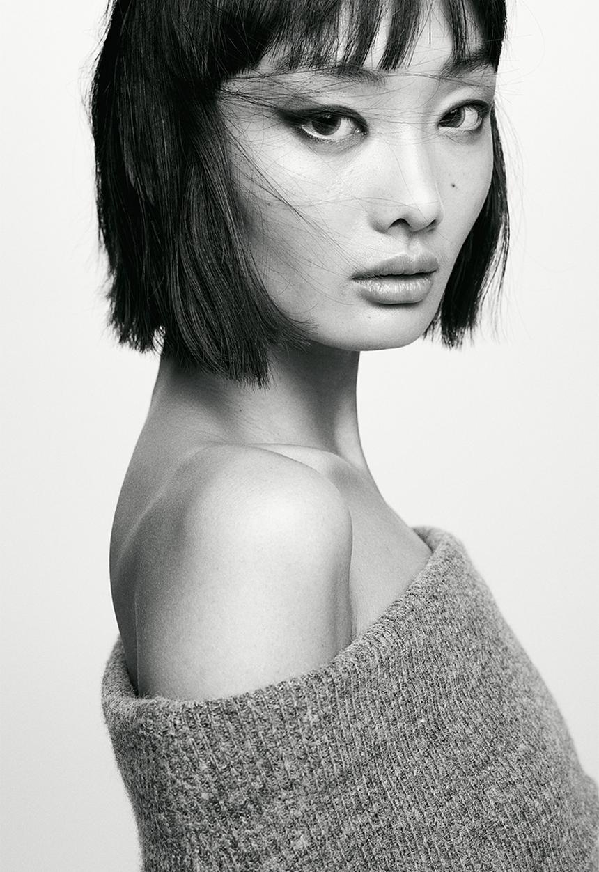 H&M - Rib-knit off-the-shoulder jumper - grey