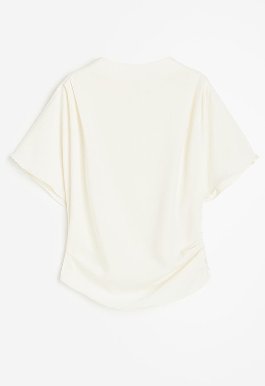 H&M - Short-sleeved blouse - white